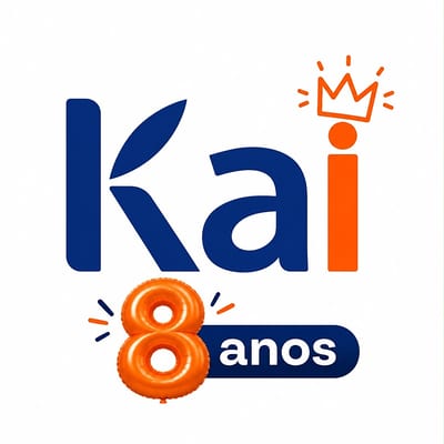 Logo da campanha Kai 8 anos
